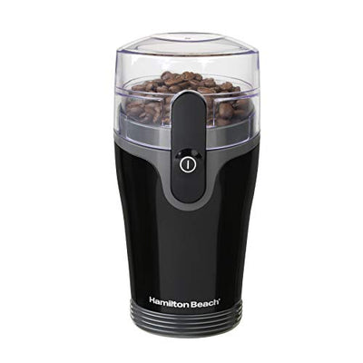 Hamilton Beach Fresh Grind Electric Coffee Grinder for Beans, Spices and More, Stainless Steel Blades, Removable Chamber, Makes up to 12 Cups, Black