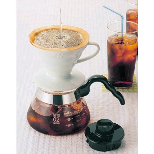 Hario V60 Ceramic Coffee Dripper, Size 02, White